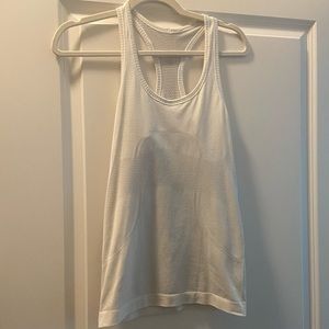 White lululemon swiftly tank